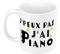 Fabulous Mug céramique J'peux pas j'ai piano Blanc G