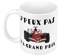 Fabulous Mug céramique J'peux pas y'a Grand Prix Formule 1 Blanc G