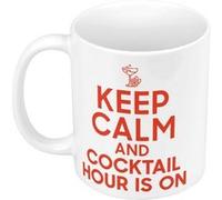 Fabulous Mug céramique Keep Calm and Cocktail Hour is On Blanc G