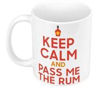 Fabulous Mug céramique Keep Calm and Pass me the Rum Blanc G
