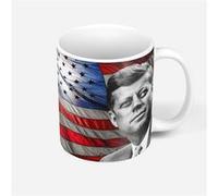 Fabulous Mug céramique Kennedy Drapeau USA Blanc G