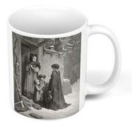 Fabulous Mug céramique La Cigale et La Foumi Fable LaFontaine Gustave Dore Blanc G