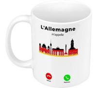 Fabulous Mug céramique L'Allemagne M'Appelle Patrimoine et Drapeau Blanc G