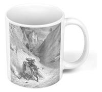 Fabulous Mug céramique Le Lion Et Le Moucheron Fable LaFontaine Gustave Dore Blanc G