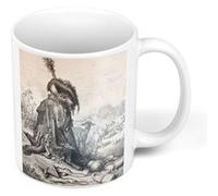 Fabulous Mug céramique Le Loup Devenu Berger Fable LaFontaine Gustave Dore Blanc G