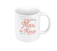 Fabulous Mug Céramique Le Meilleur Mari du Monde Famille Mariage Epoux
