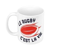 Fabulous Mug Céramique Le Rugby c'est la vie Sport XV Ballon Stade France