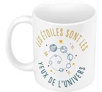 Fabulous Mug céramique Les Etoiles sont les Yeux de l'Univers Blanc G