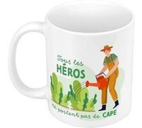 Fabulous Mug céramique Les Vrais Héros - Jardinier Blanc G