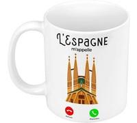 Fabulous Mug céramique L'Espagne M'Appelle Sagrada Familia Blanc G