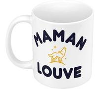 Fabulous Mug céramique Maman Famille Louve Blanc G