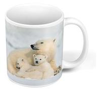 Fabulous Mug céramique Maman Ours Polaire et Ses Oursons Blanc G