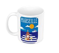Fabulous Mug Céramique Marseille Pastis Port Ville France Soleil Voyage