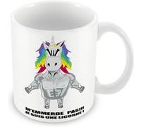 Fabulous Mug céramique M'Emmerde pas Je Suis Une Licorne Blanc G