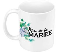 Fabulous Mug céramique Mère de la Mariée Fleurs Bleues Blanc G