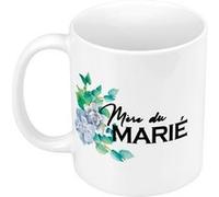 Fabulous Mug céramique Mère du Marié Fleurs Bleues Blanc G
