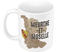 Fabulous Mug céramique Meurthe et Moselle carte ancienne Blanc G