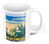 Fabulous Mug céramique Monte Carlo Monaco Affiche Vintage Blanc G