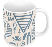 Fabulous Mug céramique Motif Hieroglyphes Egyptiens Blanc G