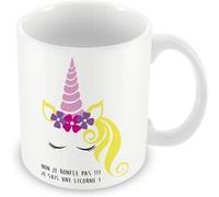 Fabulous Mug céramique Non Je Ronfle Pas Je Suis Une Licorne Blanc G
