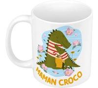 Fabulous Mug céramique Odile la Maman Crocodile Blanc G