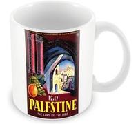 Fabulous Mug céramique Palestine Land Of The Bible Affiche Vintage Blanc G