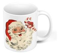 Fabulous Mug céramique Pere Noel Vintage Retro Santa Claus 50's Blanc G