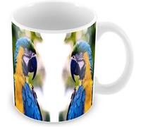 Fabulous Mug céramique Perroquet Ara Bleu Coco Blanc G