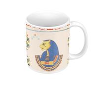 Fabulous Mug Céramique Pharaon Egypte Hieroglyphe Motif Ancien Symboles Ecriture