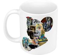 Fabulous Mug céramique Picasso Collage Moderne Blanc G