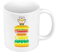 Fabulous Mug céramique Pixel Burger Blanc G