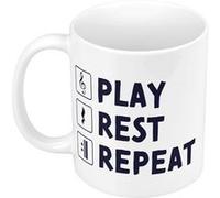 Fabulous Mug céramique Play Rest Repeat Blanc G