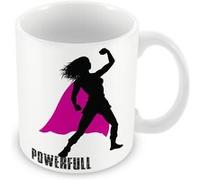 Fabulous Mug céramique Powerfull Super Héros Cape Rose Blanc G