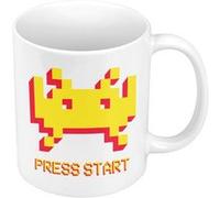 Fabulous Mug céramique Press Start Space Invaders Blanc G