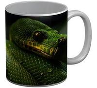 Fabulous Mug céramique Python Vert Sublime Serpent Blanc G