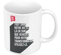 Fabulous Mug céramique Ram Dass Citation Vie Blanc G