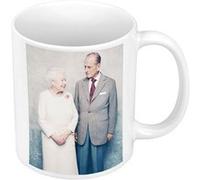 Fabulous Mug céramique Reine Elisabeth II et Prince Philip 2018 Blanc G