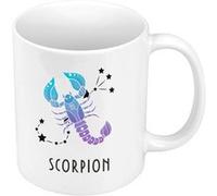 Fabulous Mug céramique Scorpion Signe Astrologie Céleste Blanc G