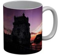 Fabulous Mug céramique Soleil Couchant sur la Tour de Belem Lisbonne Blanc G