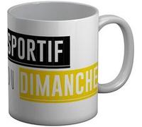 Fabulous Mug céramique Sportif Du Dimanche Blanc G