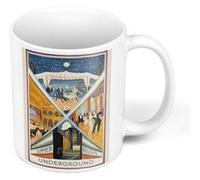 Fabulous Mug céramique Summer Nights London Affiche Vintage 30's Blanc G