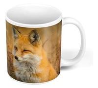 Fabulous Mug céramique Superbe Renard Champs de Ble Blanc G