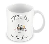 Fabulous Mug Céramique Tasse J'Peux Pas J'Ai La Flemme Humour Dessin Panda Avachi sur Bureau Animaux