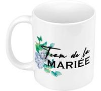 Fabulous Mug céramique Team de la Mariée Fleurs Bleues Blanc G