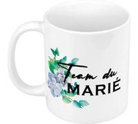 Fabulous Mug céramique Team du Marié Fleurs Bleues Blanc G