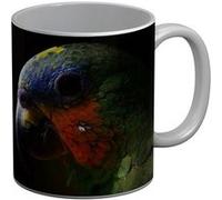 Fabulous Mug céramique Tete de Perroquet Multicolor Gros Plan Blanc G