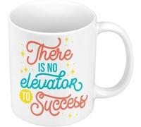 Fabulous Mug céramique There is No Elevator to Success Blanc G