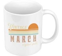 Fabulous Mug céramique Vintage Original Parts March Blanc G