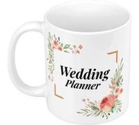 Fabulous Mug céramique Wedding Planner Cadre Floral Blanc G
