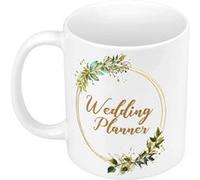 Fabulous Mug céramique Wedding Planner Cercle Fleurs Blanc G
